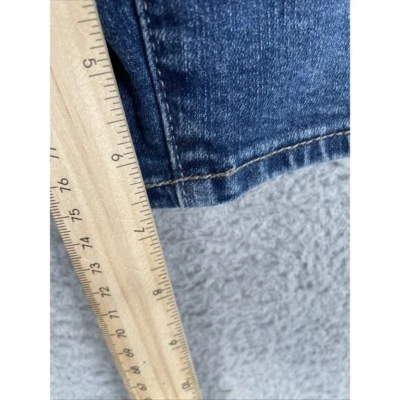 Lucky Brand Bermuda Jean Shorts Womens 31 x 6.5 The Roll Up Dark Wash Mid Rise - Picture 5 of 10